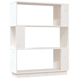 vidaXL Book Cabinet | White | Solid pine wood | Medium | Book Cabinet