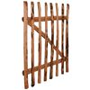 vidaXL Single Fence Gate Impregnated Hazel Wood 100x120 cm