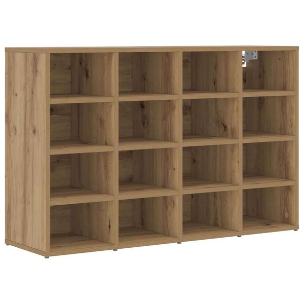 vidaXL Shoe Cabinet Artisan Oak 103 x 30 x 67 cm Engineered Wood