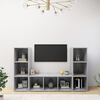 vidaXL | TV Cabinet | 3 pcs 37 x 35 x 107.5 cm