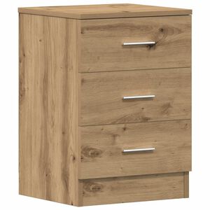 vidaXL Bedside Cabinet Artisan Oak 38x35x55 cm Engineered Wood