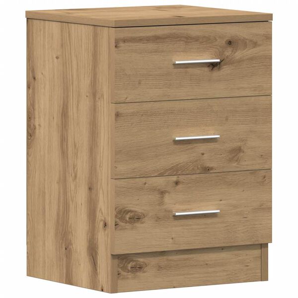 vidaXL Bedside Cabinet Artisan Oak 38x35x55 cm Engineered Wood