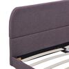 vidaXL Bed Frame without Mattress Taupe Fabric 135x190 cm Double