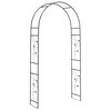 vidaXL Garden Arch Floral Black 115 x 37 x 231 cm