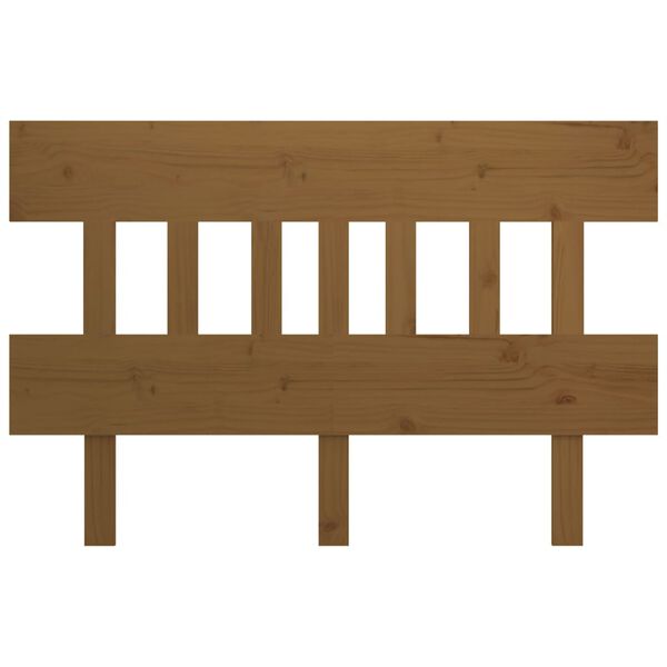 vidaXL Bed Headboard Honey Brown 138.5x3x81 cm Solid Wood Pine