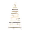vidaXL Christmas Tree with 30 LEDs Natural 90 cm Solid Ash Wood