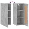 vidaXL Wall Mounted Cabinet Concrete Grey 34.5x34x90 cm Engineered Wood