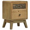 vidaXL Bedside Cabinet Brown 37x30x51 cm Wood