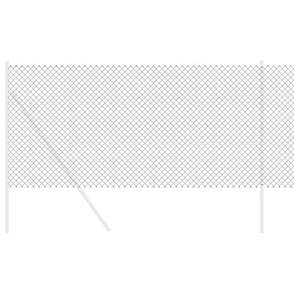 vidaXL Chain Link Fence Grey 25 x 1 m Steel