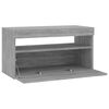 vidaXL TV Cabinet with LED Lights Grey Sonoma 75x35x40 cm