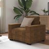 vidaXL Sofa Brown 100 x 80 x 80 cm Fabric