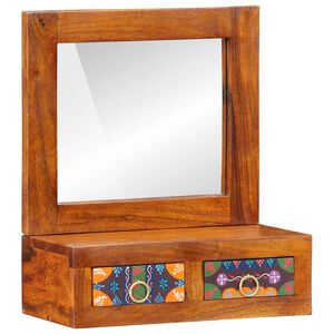 vidaXL Wall Cabinet Brown 40 x 20 x 50 cm Solid Acacia Wood