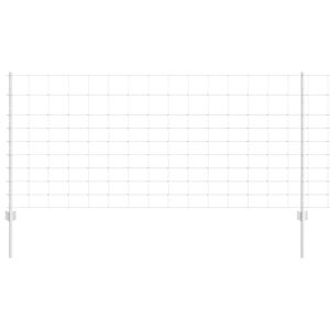 vidaXL Wild Fence with Posts 25 x 1 m (W x H) Hot-Dip Galvanised Steel