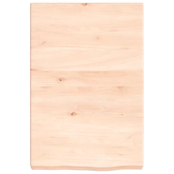 vidaXL Bathroom Countertop 40x60x(2-6) cm Untreated Solid Wood