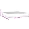 vidaXL Pocket Spring Bed Mattress Taupe 180x200x20 cm Fabric