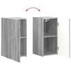 vidaXL TV Wall Cabinet Set 4 pcs Grey Sonoma Engineered Wood