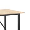 vidaXL Dining Table O-Frame 180x90x75 cm Solid Wood Pine and Steel