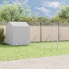 vidaXL Outdoor Dog Kennel with Roof Silver 10x6x2.5 m Galvanised Steel