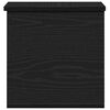 vidaXL Storage Box Black Oak 30 x 35 x 35 cm Engineered Wood