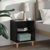vidaXL Bed Cabinet 2 pcs Black Oak 40 x 30 x 50 cm Engineered Wood