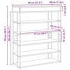 vidaXL Shoe Rack Sonoma Oak 80x30x98 cm Engineered Wood