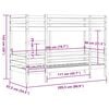 vidaXL Bunk Bed without Mattress 80x200 cm Solid Wood Pine