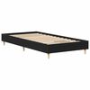 vidaXL Bed Frame Black Oak 193 x 93 x 25 cm Engineered Wood