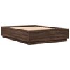 vidaXL Bed Frame without Mattress Brown Oak 120x200 cm