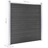 vidaXL Fence Panel Set WPC 1484x