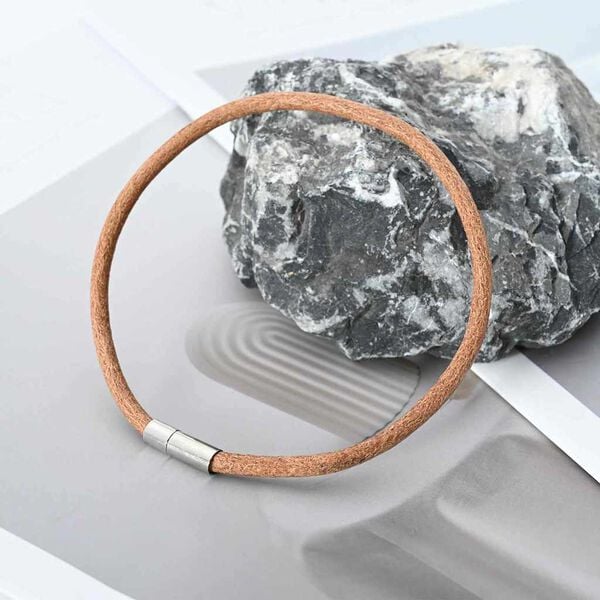 vidaXL Leather Cord Brown &Oslash;4 mm x 10 m Leather