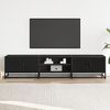 vidaXL TV Cabinet Black 180x35x41 cm Engineered Wood
