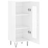 vidaXL Sideboard High Gloss White 34.5x34x90 cm Engineered Wood