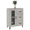 vidaXL Sideboard Concrete Grey 69.5x34x90 cm Engineered Wood