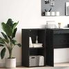 vidaXL Bookshelf Black Oak 40 x 30 x 77 cm Engineered Wood