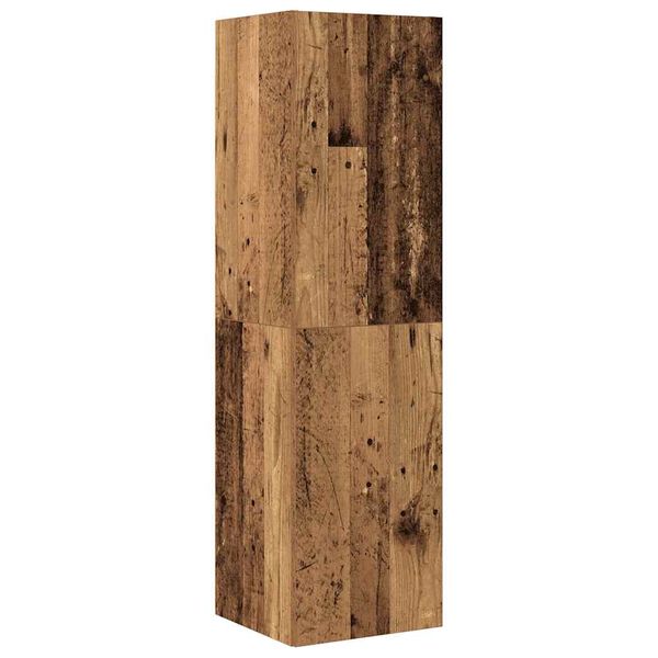 vidaXL 4 Piece TV Cabinet Set Wall-mounted Old Wood Engineered Wood