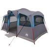 vidaXL Family Tent with Roof Blue and Grey 435 x 255 x 216 cm