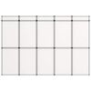 vidaXL 15-Panel Folding Exhibition Display Wall 302x200 cm White