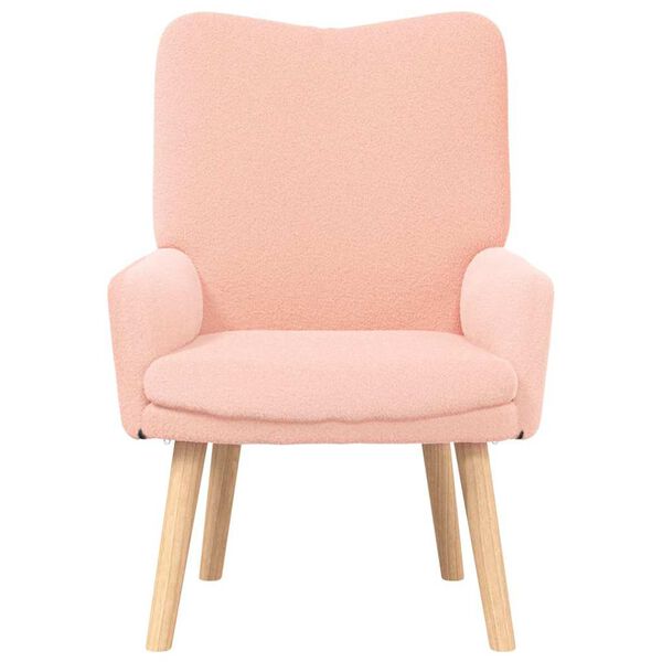 vidaXL Relaxing Chair Pink 63 x 67 x 94 cm Fabric