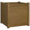 vidaXL Garden Planter | Honey Brown | Solid Pinewood | 50 cm | Garden Planter