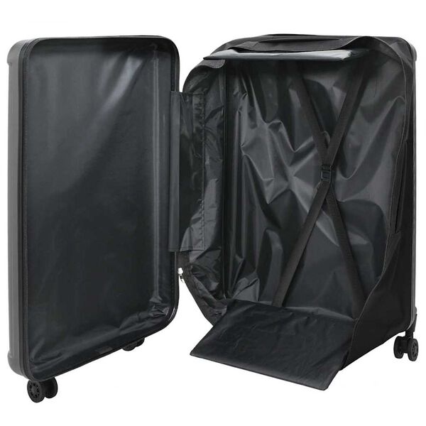 vidaXL Suitcase Folding Dark grey 50 x 30 x 76 cm ABS Plastic
