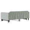 vidaXL Daybed with Trundle without Mattress Light Grey 90x190 cm Single