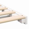 vidaXL Floor Bed Frame White 100 x 220 cm Solid pine wood