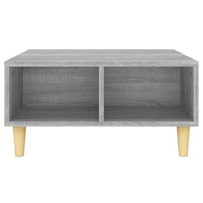 vidaXL Coffee Table Grey Sonoma 60x60x30 cm Engineered Wood