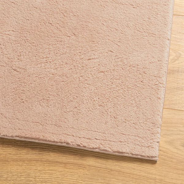 vidaXL Rug HUARTE Short Pile Soft and Washable Blush 100x200 cm