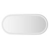 vidaXL LED Bathroom Mirror Transparent 80 x 35 cm Tempered Glass
