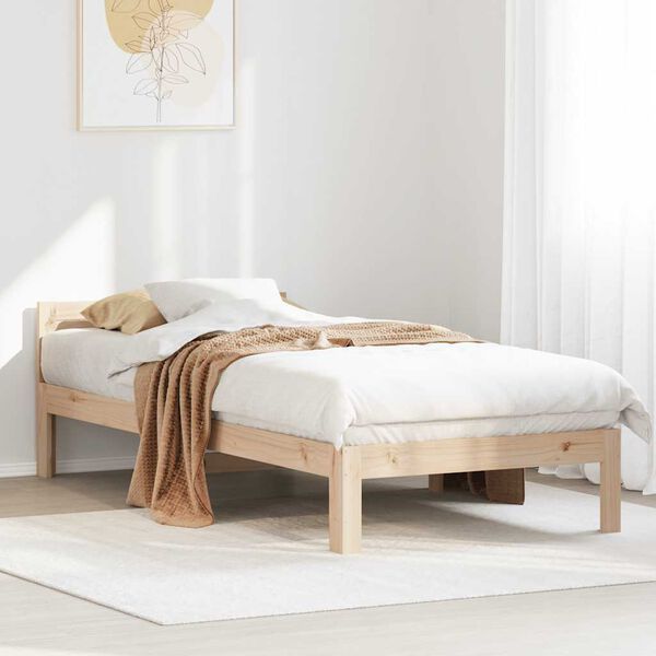 vidaXL Bed Frame without Mattress 80x200 cm Solid Wood Pine