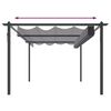 vidaXL Garden Gazebo with Retractable Roof 4x3 m Anthracite