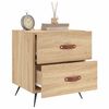 vidaXL Bedside Cabinets 2 pcs Sonoma Oak 40x35x47.5 cm Engineered Wood