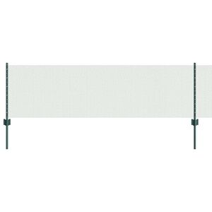 vidaXL Welded Wire Fence 50 x 0.6 m (W x H) PVC-Coated Steel Green
