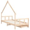 vidaXL Kids Bed Frame with Drawers 90x190 cm Solid Wood Pine
